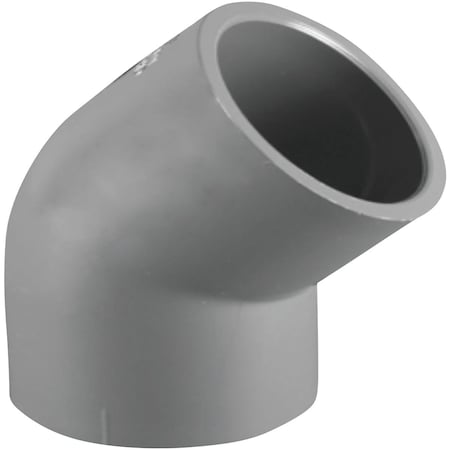 Charlotte Pipe And Foundry 1-1/4 In. Slip x Slip Schedule 80 45 Deg. PVC Elbow 1/8 Bend PVC 08309 1600HA